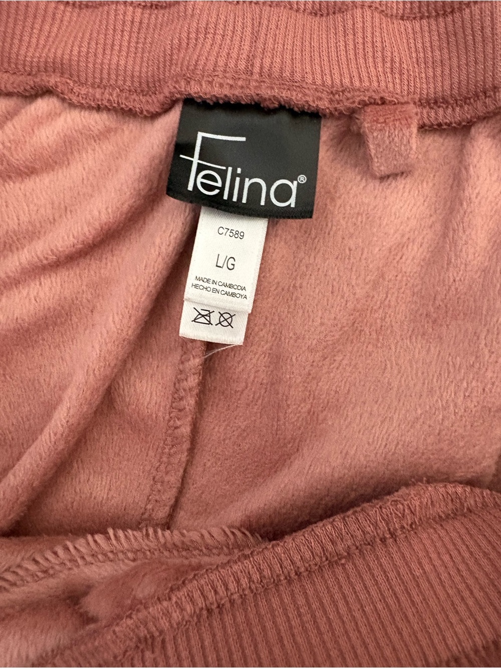 Felina Rose Gold Luxe Velour Zip Hoodie & Jogger Set - Picture 3 of 10